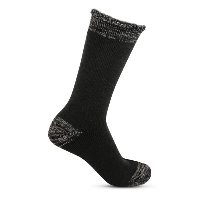 totes toasties® Mens 3.0 TOG  Brushed Inside Thermal Lined Socks (Twin Pack) Black Twist Extra Image 4